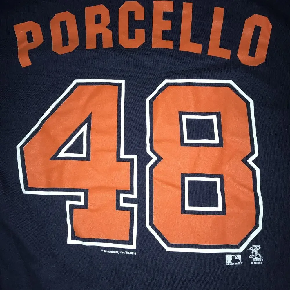 Detroit Tigers Rick Porcello #48 T-Shirt Adult Large‎